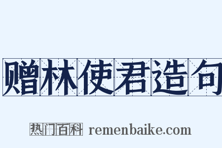 赠林使君造句是什么意思的图片